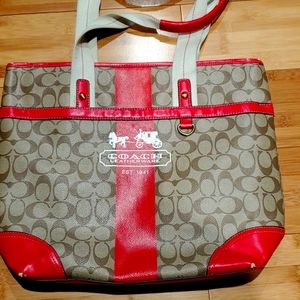 Coach shoulder tote